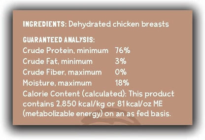 Bare Breast All Natural Chicken Jerky 1lb, Made in USA