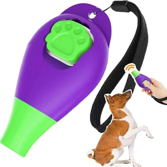 Dog Training Clicker with Wrist Strap Durable Lightweight Easy to Use, Pet Training Clicker for Cats Puppy Birds Horses. Perfect for Behavioral Training (Purple)