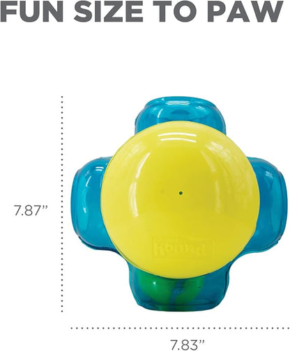 Outward Hound Tennis Maze Craze Interactive Squeaky Dog Toy, Green