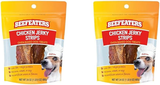 Beefeaters Chicken Jerky Strips, 24oz, 1 Count (Pack of 2)