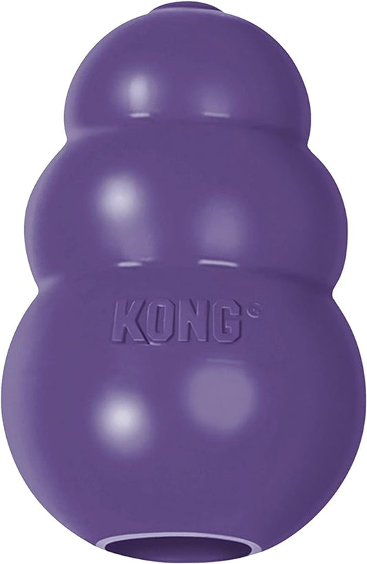 KONG Senior - Dog Toy with Gentle, Natural Rubber - Durable Dog Toy for Older Dogs - Use Treats with Stuffable Chew Toy - Treat Toy for Chewing & Fetching - for Small Dogs