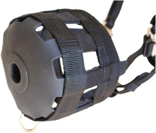 Grazing Muzzle Comfort Lined (Size Choice Pony, Arab Cob Small Quarter Horse, or Horse) Heavy Duty Waffle Neoprene Lining