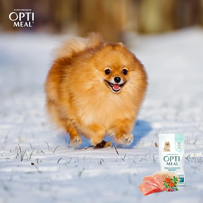 OPtimeal Puppy Dog Food - Proudly Ukrainian - Delicious Puppy Food Dry Recipe with Skin and Digestive Support for Small and Toy Breed Puppies (8.8 Pound (Pack of 1), Lamb & Rice)