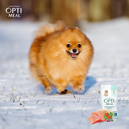 OPtimeal Puppy Dog Food - Proudly Ukrainian - Delicious Puppy Food Dry Recipe with Skin and Digestive Support for Small and Toy Breed Puppies (8.8 Pound (Pack of 1), Lamb & Rice)