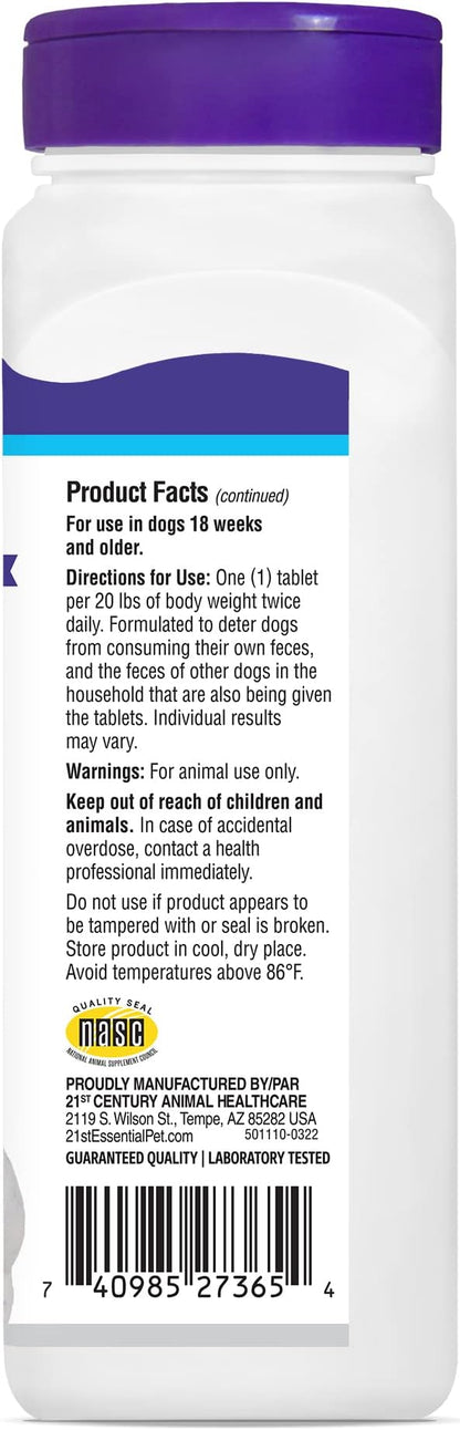 Stool Eating Deterrent with Yucca Schidigera Extract for Dogs