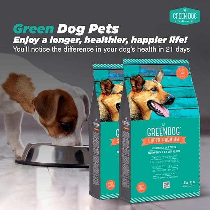 Super Premium Vegan Dry Dog Food for Adults Plant-Based Protein | Gluten & Junk-Free | Prevent Allergies & Diseases | Vegetable Flavor