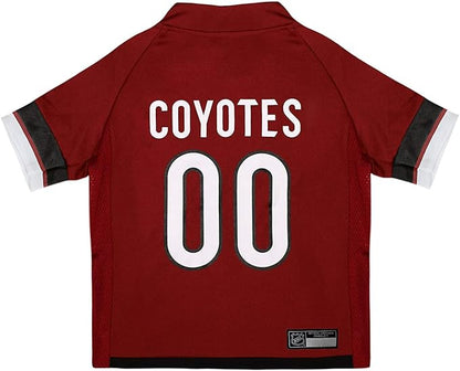 Pets First NHL Arizona Coyotes Jersey for Dogs & Cats, Small. - Let Your Pet Be A Real NHL Fan!