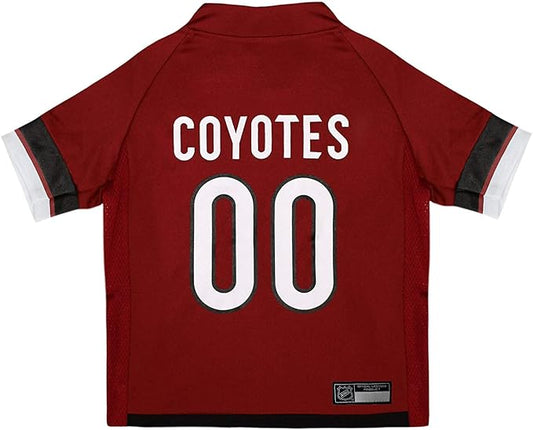 Pets First NHL Arizona Coyotes Jersey for Dogs & Cats, X-Large. - Let Your Pet Be A Real NHL Fan!