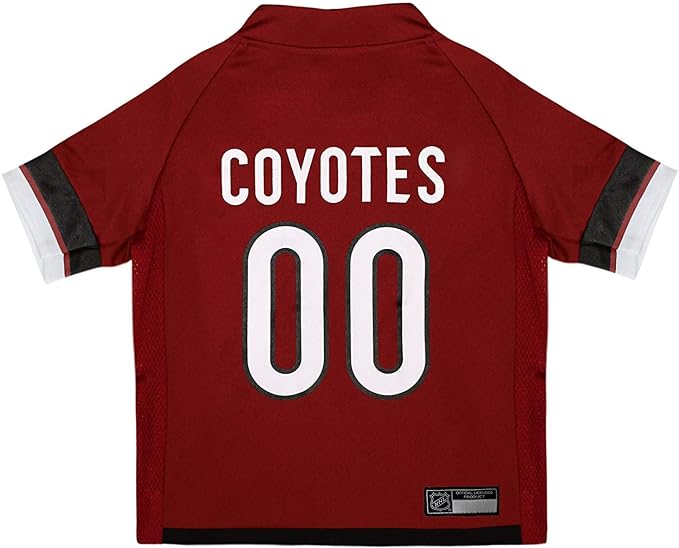 Pets First NHL Arizona Coyotes Jersey for Dogs & Cats, Medium. - Let Your Pet Be A Real NHL Fan!
