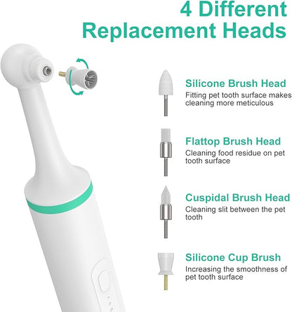 Life Basis Electric Pet Toothbrush Head, Pet Teeth Cleaning Replacement Heads for Dog Cats