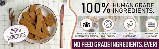 Premium Chicken & Sweet Potato 5 oz. Dog Jerky Treats |100% Human Grade | USA Made | High Protein | Low Fat | Grain Free | Limited Ingredients | BHA-BHT Free | Soft-Tender