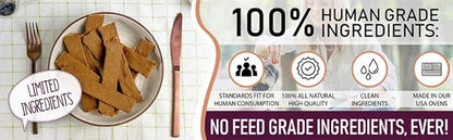 Premium Chicken & Sweet Potato 5 oz. Dog Jerky Treats |100% Human Grade | USA Made | High Protein | Low Fat | Grain Free | Limited Ingredients | BHA-BHT Free | Soft-Tender