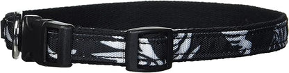 Vera Bradley Women's Recycled Lighten Up Water-repellent Adjustable Pet Collar, Glass Vines, Medium