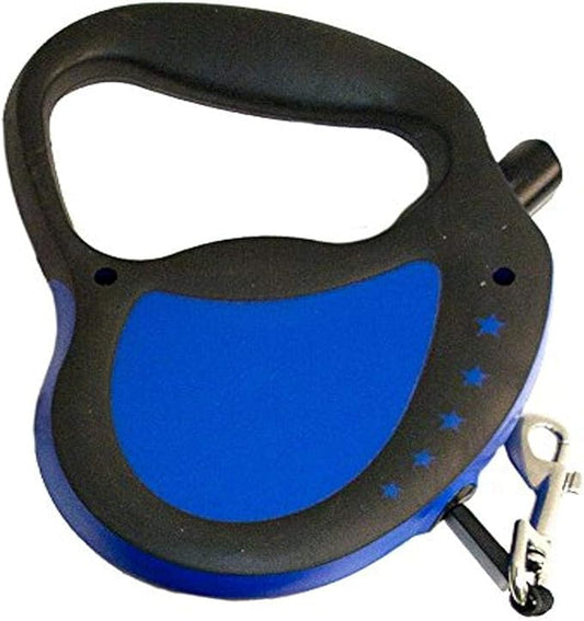 Hyper Pet Retractable Dog Leash, 16 ft. Walking Leash for Dogs up to 65 lbs., Large, Blue