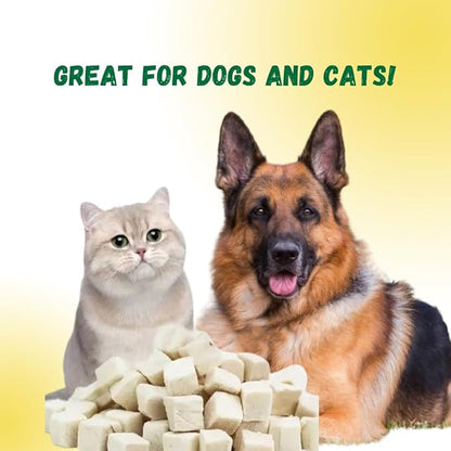 Freeze-Dried Raw Chicken Breast for Cats & Dogs(5 OZ), Delicious and Healthy Freeze-Dried Chicken Breast- Made in The USA - Perfect for Dog and Cat Training Treats, Snacks