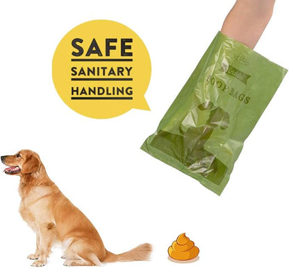 Dog Poop Bag Biodegradable Scented: Leak Proof Dog Waste Bags With 1 Dispenser, Eco-Friendly Poop Bags 18 Rolls Refills -450 Counts
