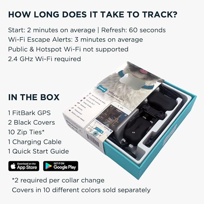 Seresto 8-Month Flea & Tick Prevention Collar for Small Dogs Up to 18 lbs Plus FitBark GPS Dog Tracker | Buy Together and Get Free 1-Year GPS Subscription ($255.33 Value)