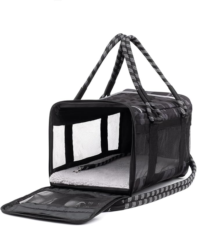 ROVERLUND Airline-Compliant Pet Carrier | includes Leash | Suitable for Pets up to 20lbs