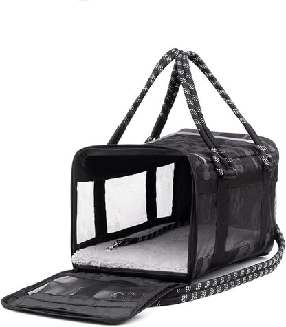 ROVERLUND Airline-Compliant Pet Carrier | includes Leash | Suitable for Pets up to 20lbs