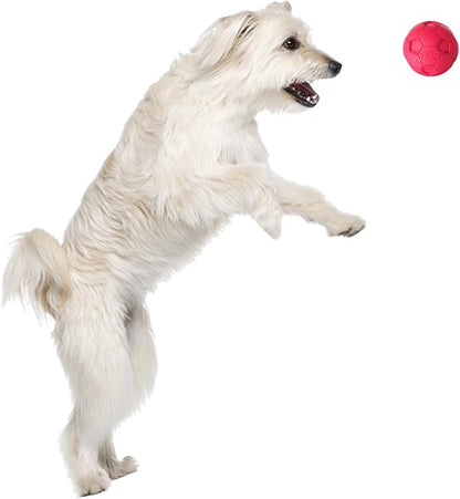 Nerf Dog 2.5in Soccer Squeak Ball - Red, Dog Toy