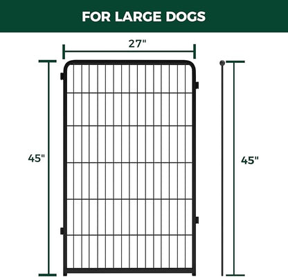 FXW Homeplus Dog Playpen Designed for Indoor Use, 45" Height for Large Dogs, Black│Patented