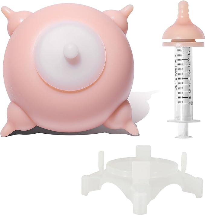 Puppy Feeder Puppy Milk Feeder Puppy Nursing Station Puppy feeders for Multiple Puppies Puppy Milk replacer Doggie Bubble Dongdong pet (L Size(Medium/Large Puppy), Pink)