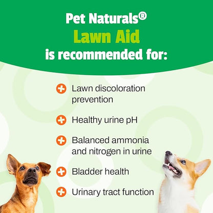 Pet Naturals Lawn Aid Dog Urine Neutralizer for Lawn - 60 Chicken-Flavored Chews - Healthy Dog Treats for PH Balance in Urine Maintain Green Grass and Support Bladder & Urinary Tract Health