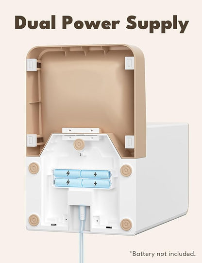SNOW+ Automatic Cat Feeder, Wi-Fi Enabled Automatic Cat Food Dispenser with APP Control, 4L Automatic Dog Feeder with Dual Power Supply, 1-10 Meal Per Day
