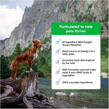 Open Farm RawMix Grain-Free Wild-Ocean Recipe for Dogs, includes Kibble, Bone Broth, and Freeze Dried Raw, Inspired by The Wild, Humanely Raised Protein and Non-GMO Fruits and Veggies, 3.5 lb