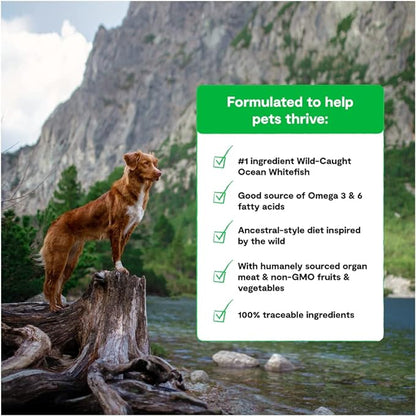 Open Farm RawMix Ancient Grains Wild-Ocean Recipe for Dogs, includes Kibble, Bone Broth, and Freeze Dried Raw, Inspired by The Wild, Humanely Raised Protein and Non-GMO Fruits and Veggies, 3.5 lb