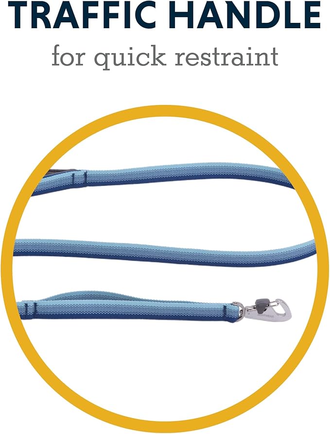Ruffwear, Front Range Dog Leash, 5 ft Lead with Padded Handle for Everyday Walking, Coastal Fade