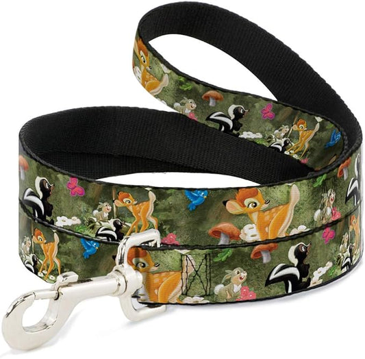 Buckle-Down Pet Leash - Bambi & Friends Scene - 6 Feet Long - 1.5" Wide