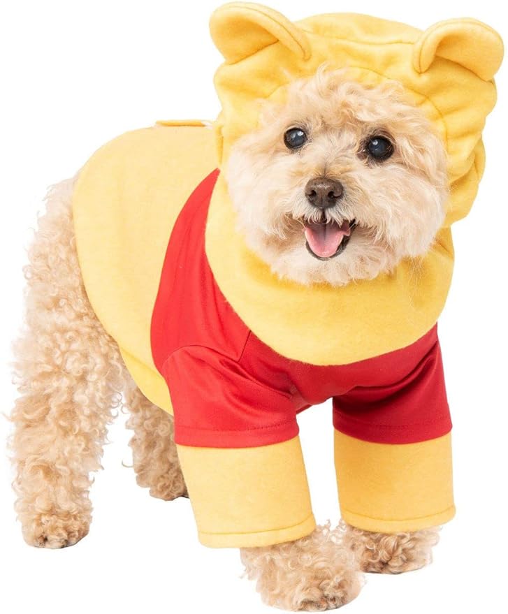 Rubie's unisex adult Disney: Winnie the Pooh Pet Costume, Winnie Party Goods, Winnie, S Neck 12 Girth 17 Back 11 US