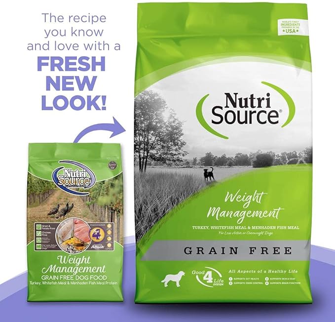 Nutrisource Grain Free ( Turkey ) Weight Management Dog Food 5Lb