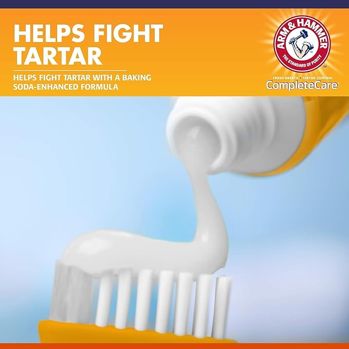Arm & Hammer Complete Care Enzymatic Dog Toothpaste, 6.2 oz - 6 Pack | Dog Toothpaste for Puppies and Adult Dogs, Arm and Hammer Toothpaste for Dogs | Pet Dental Care for Clean Dog Teeth