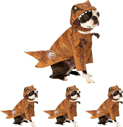 Rubie's Jurassic World T. Rex Dinosaur Pet Costume, As Shown, Large (Pack of 4)