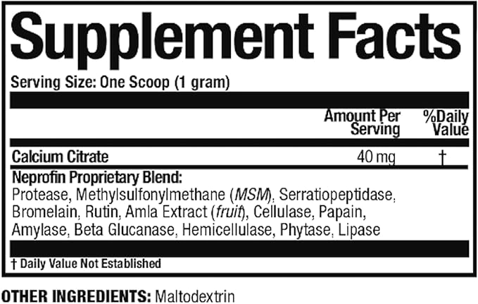 Arthur Andrew Medical, Neprofin PET, Veterinary Enzyme Formula, Household Pet Support for Pain-Free Living, Vegan, Non-GMO, 50g Tub