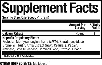 Arthur Andrew Medical, Neprofin PET, Veterinary Enzyme Formula, Household Pet Support for Pain-Free Living, Vegan, Non-GMO, 50g Tub