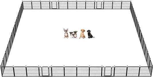 FXW Rollick Dog Playpen for Yard, RV Camping│Patented, 24 inch 48 Panels