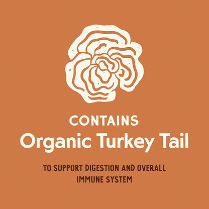 Super Blend Powder, Mushroom Mycelium and Dog Probiotic Supplement for Brain and Digestive Health, Turkey Tail & Probiotics