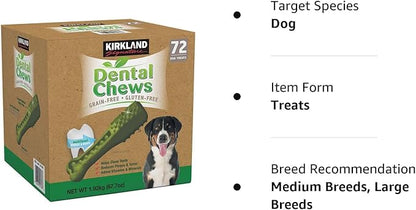 Kirkland Signature Dental Chews, 72-count