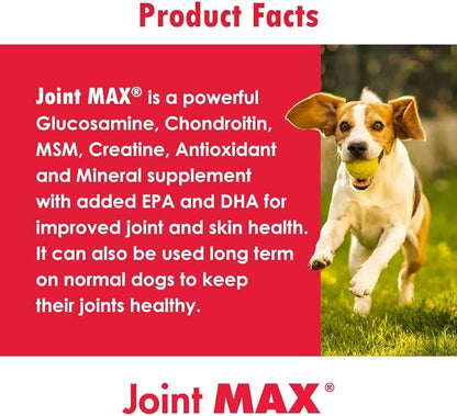 Triple Strength Hypo-Allergenic Soft Chews for Dogs - Hip and Joint Support Supplement with Glucosamine, Chondroitin, & MSM - Made in The USA - 120 Soft Chews