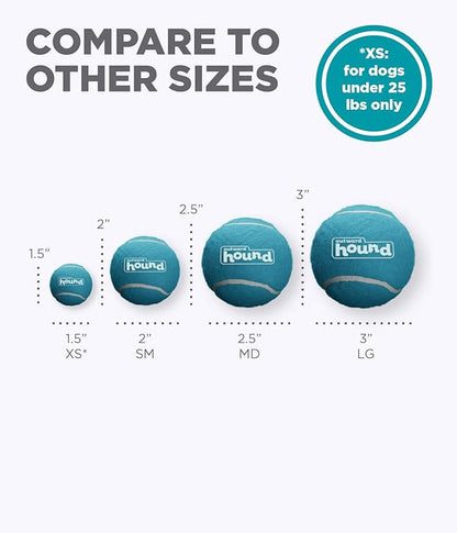 Outward Hound Squeaker Ballz Fetch Dog Toy, XS, 8-Pack