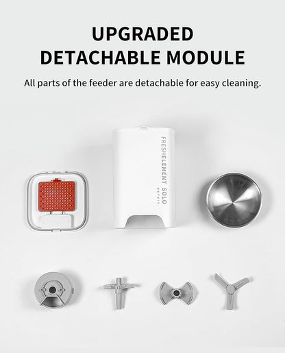 PETKIT Automatic Pet Feeder, 3L WiFi Cat Dog Feeder, Schedule Feeding Pet Food Dispenser for Cats and Dogs with 304 Stainless Steel Feeding Bowl, Up to 10 Meals per Day, USB Cable/App Control