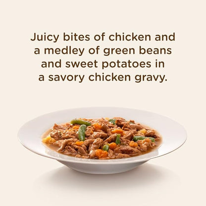 Rachael Ray Nutrish Premium Natural Wet Dog Food with Added Vitamins & Minerals, Chicken Paw Pie Recipe, 8 Ounce Tub (Pack of 8)