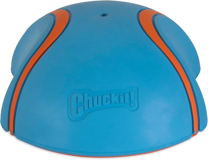 Chuckit! Indoor Super Slider Dog Self Fetch Squeaker Toy -Glides Harmlessly On Most Indoor Surfaces