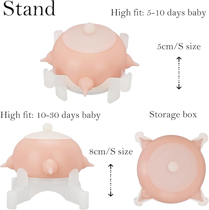 Puppy Feeder Puppy Milk Feeder Puppy Nursing Station Puppy feeders for Multiple Puppies Puppy Milk replacer Doggie Bubble Dongdong pet (S size bowl (Kitten/Toy Puppy), Pink)