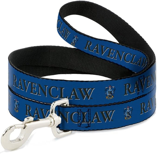 Dog Leash Harry Potter Ravenclaw Crest Blue Black 6 Feet Long 0.5 Inch Wide