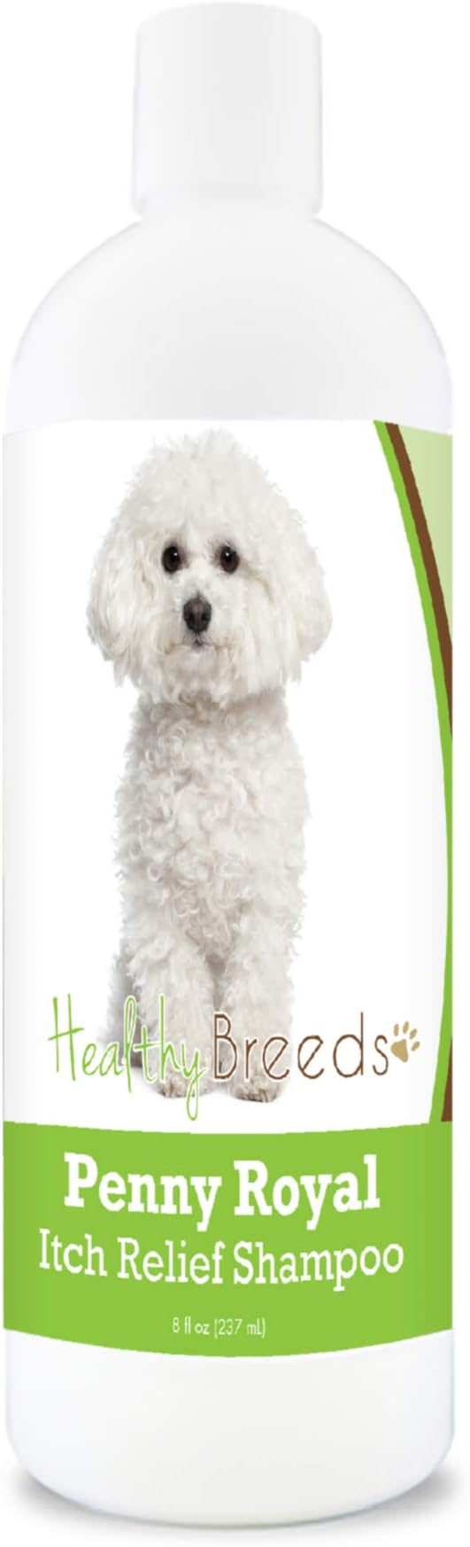 Healthy Breeds Bichon Frise Penny Royal Itch Relief Shampoo - Stop The Scratching & Relieve The Itch with Essential Oils of Eucalyptus & Cedarwood - Mint Scent - 8 oz