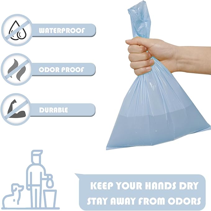 A&H ZIER Poop Bags Holder with Portable Colorful Lanyard, Soft-touch Dog Poop Bags Dispenser Dog Waste Bags, Compatible with any Dog Walking Accessories